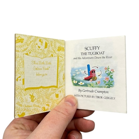 LITTLE LITTLE GOLDEN BOOK SCRUFFY THE TUGBOAT #5 CLASSIC CHILDREN’S STORY - Picture 3 of 3